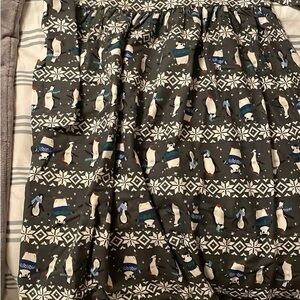 Hanna Andersson Kids Pajamas Nightgown in Black and White with Penguin Patternho